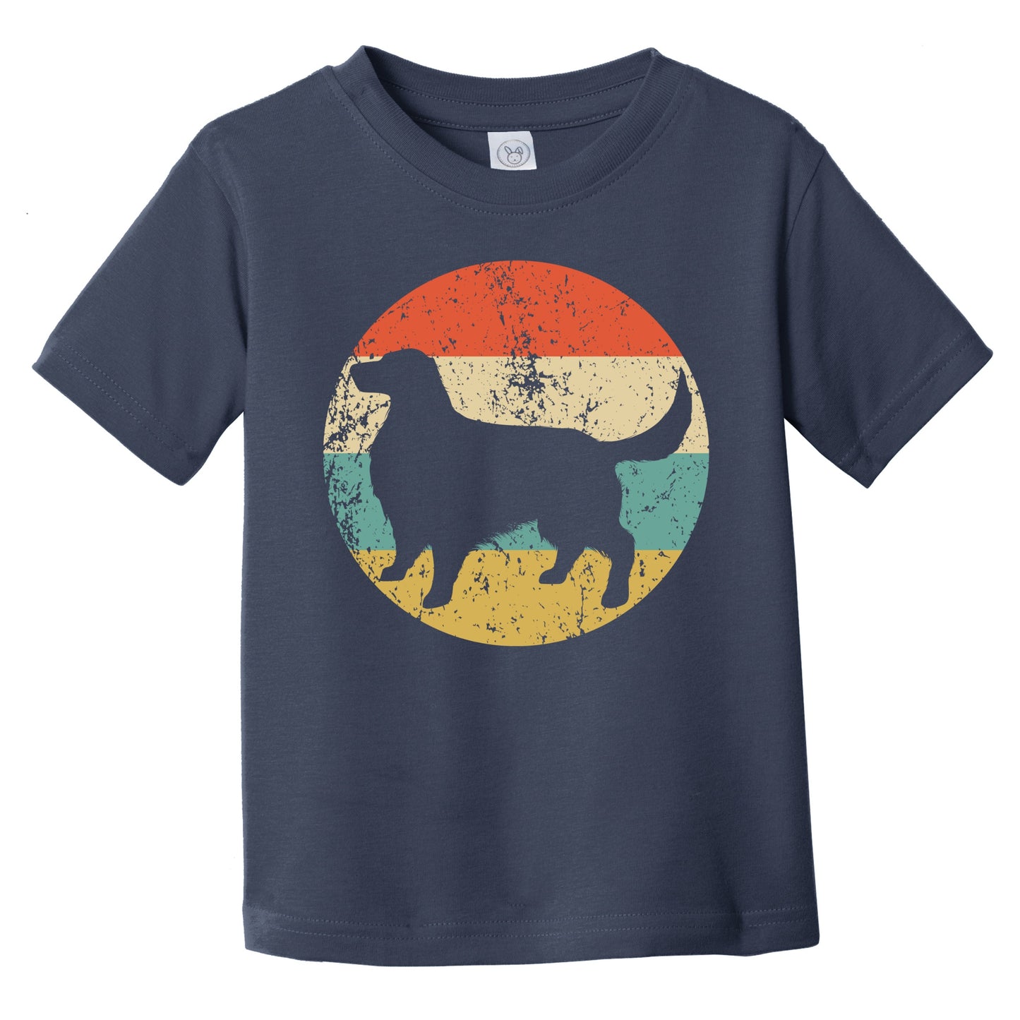 Retro Irish Setter Icon Dog Silhouette Infant Toddler T-Shirt