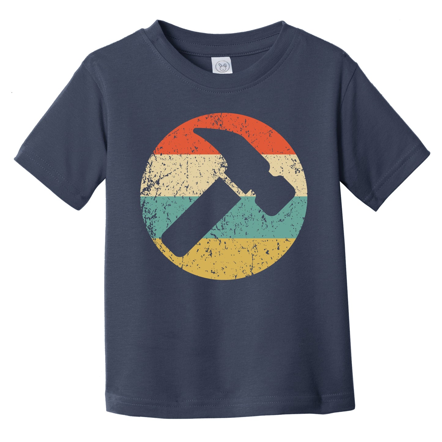 Retro Hammer Icon Carpentry Infant Toddler T-Shirt