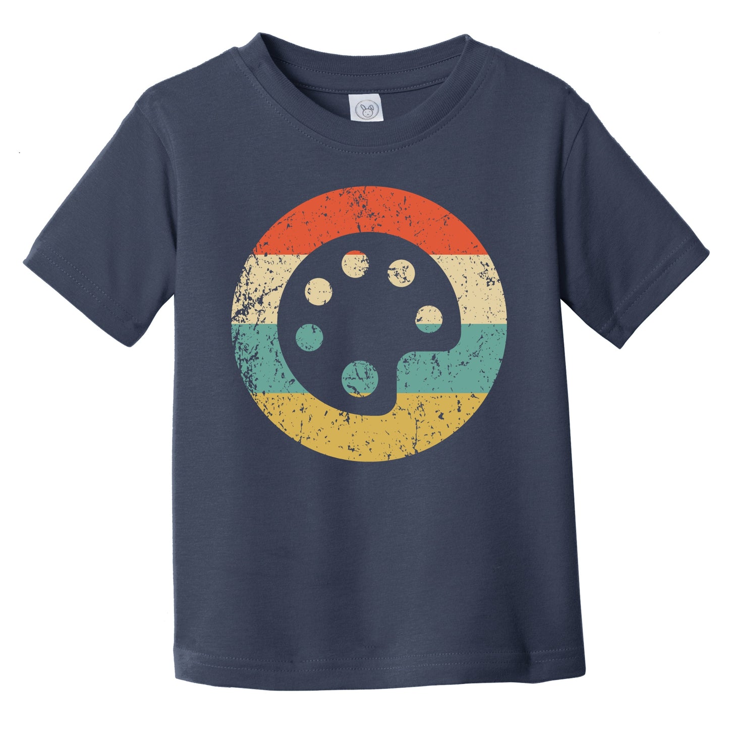 Retro Paint Palette Icon Art Infant Toddler T-Shirt