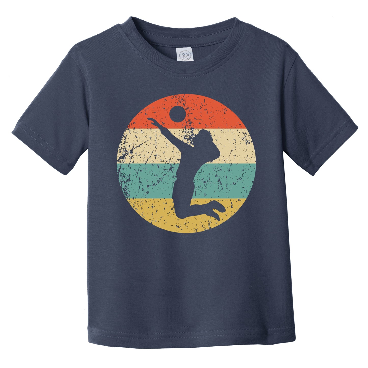Retro Volleyball Player Icon Volleyball Infant Toddler T-Shirt