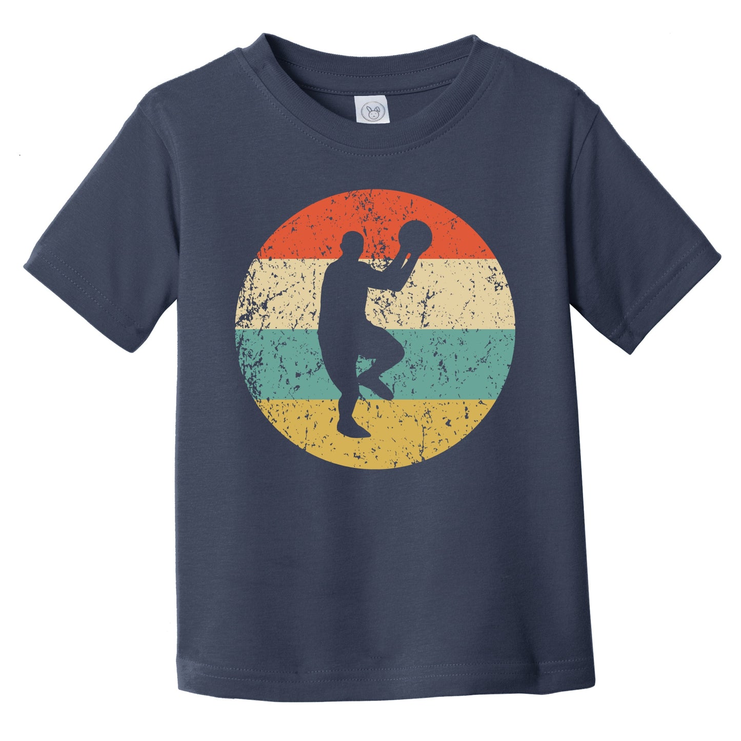 Retro Basketball Player Icon Basketball Infant Toddler T-Shirt