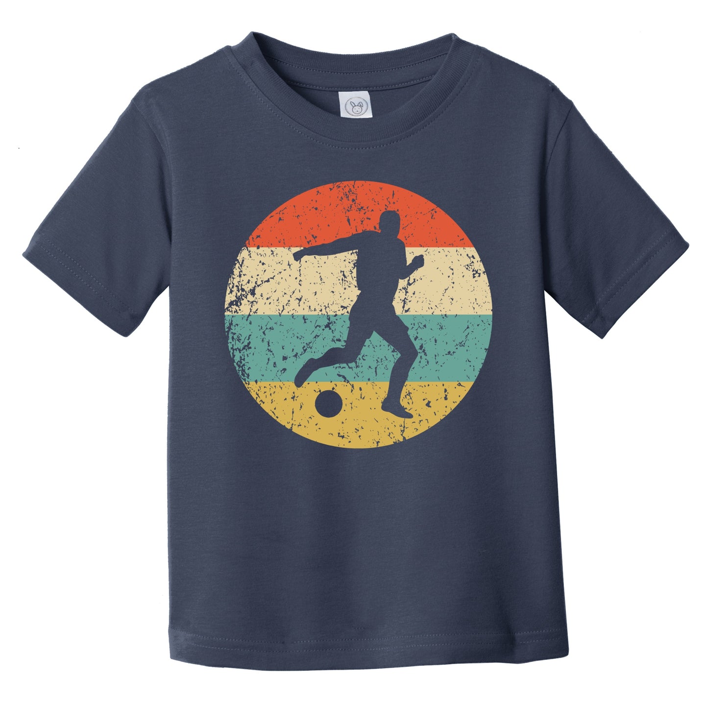 Retro Soccer Player Icon Soccer Infant Toddler T-Shirt