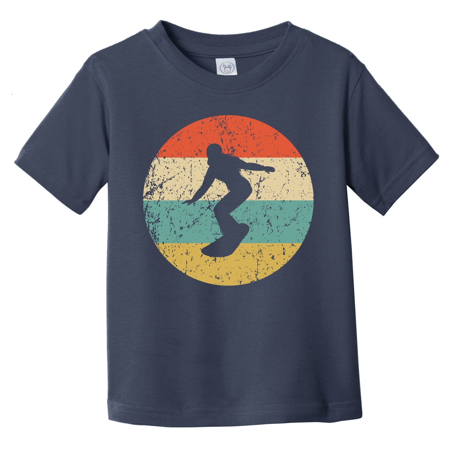 Retro Snowboarder Icon Snowboarding Infant Toddler T-Shirt