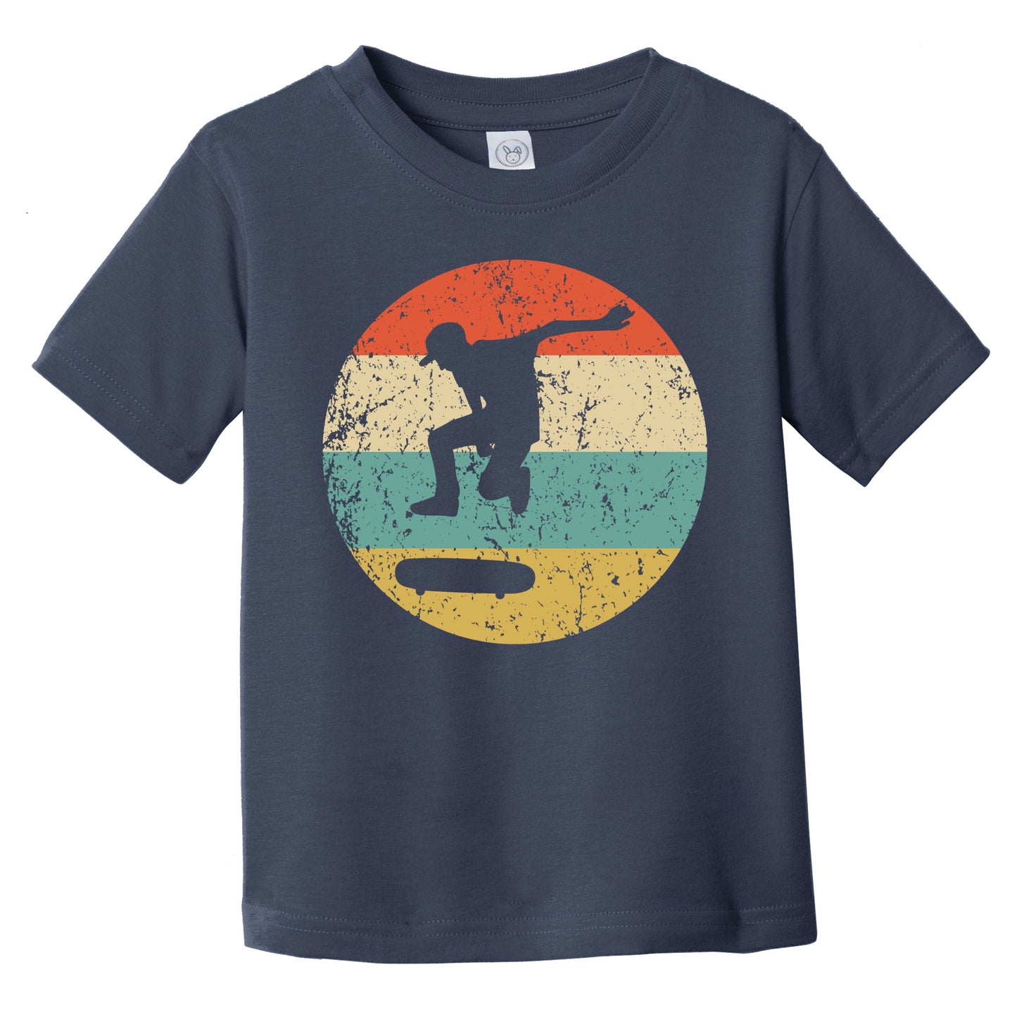 Retro Skateboarder Icon Skateboarding Infant Toddler T-Shirt