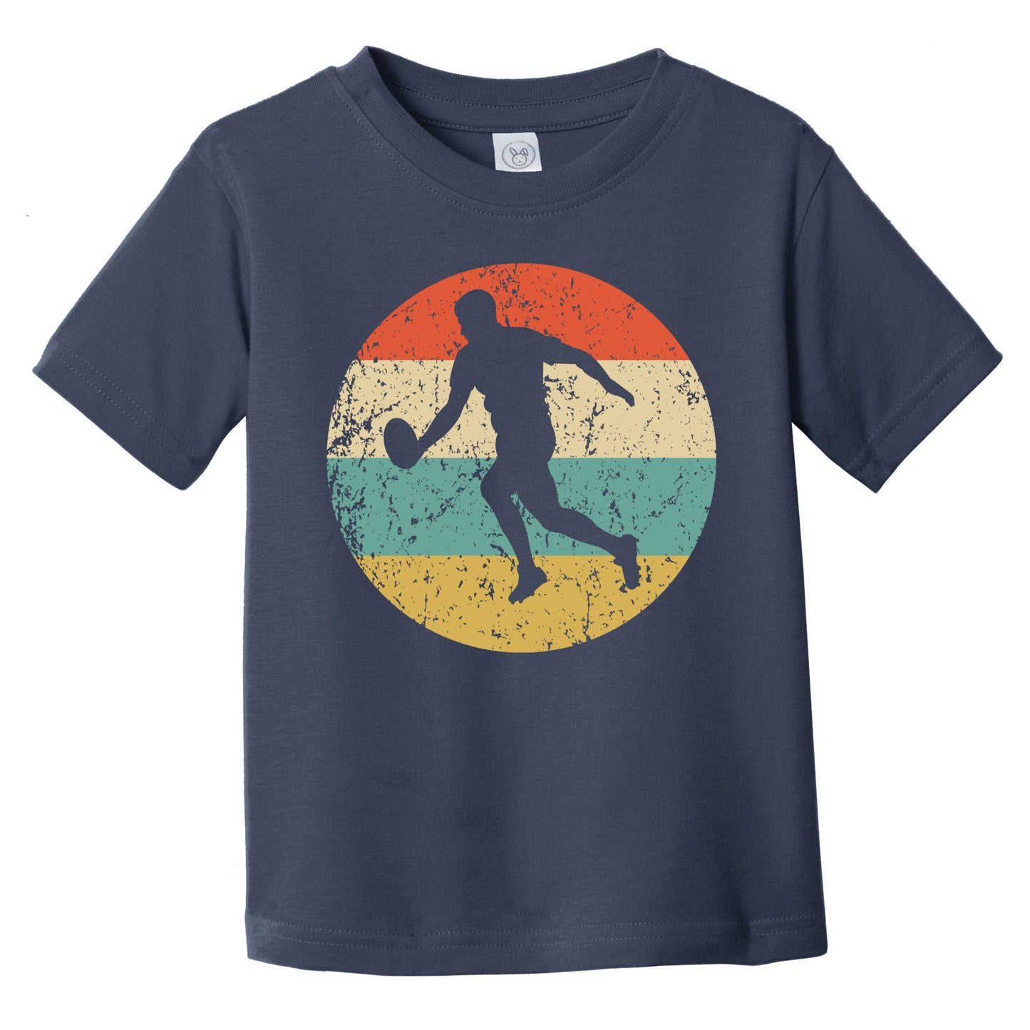 Retro Rugby Player Icon Rugby Infant Toddler T-Shirt