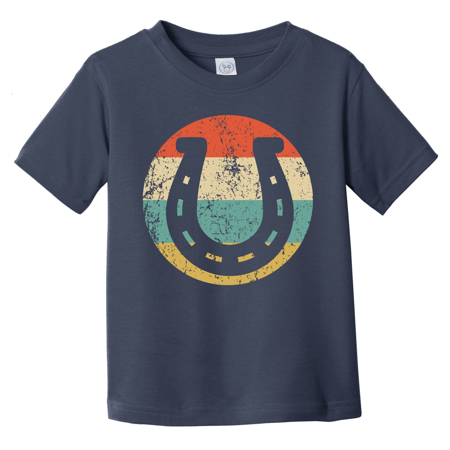 Retro Horseshoe Icon Lucky Infant Toddler T-Shirt