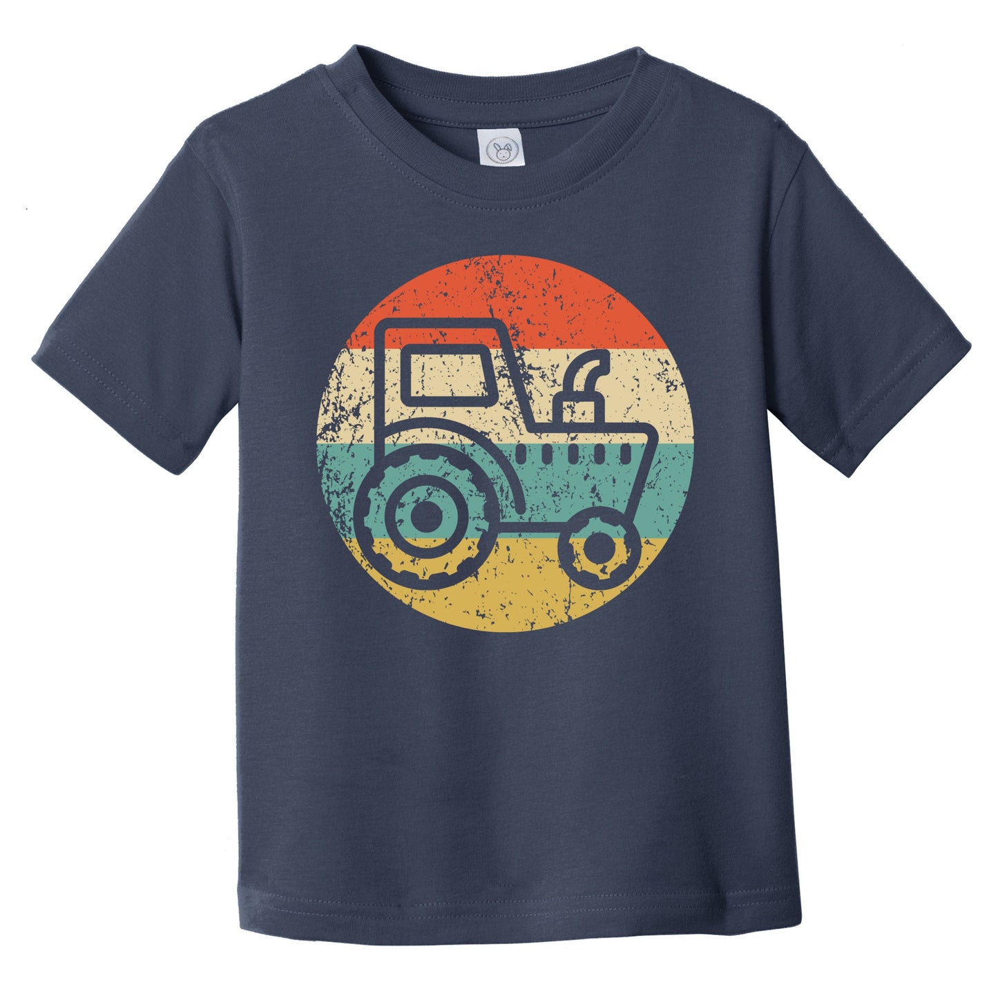 Retro Tractor Icon Farm Infant Toddler T-Shirt