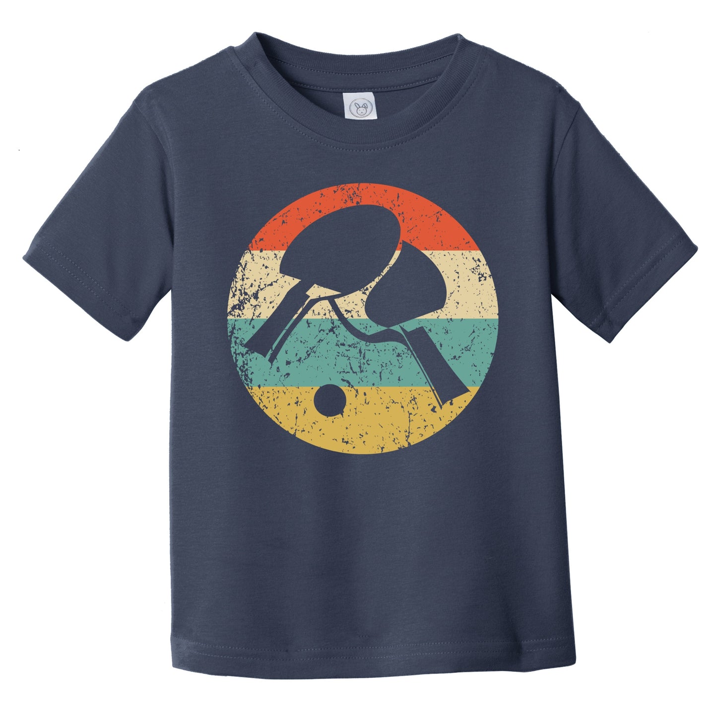 Retro Table Tennis Paddles Icon Table Tennis Infant Toddler T-Shirt