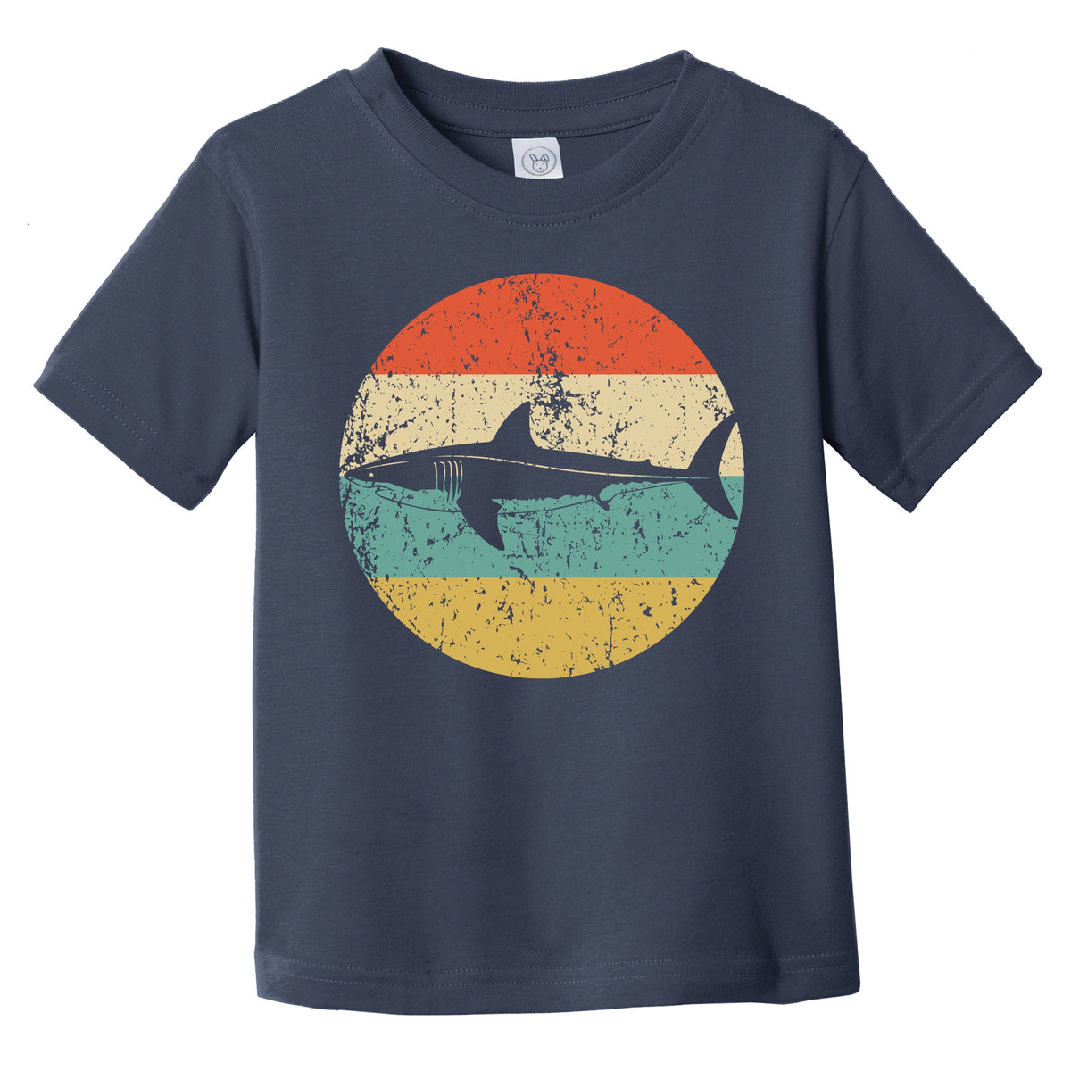 Great White Shark Retro Shark Icon Infant Toddler T-Shirt