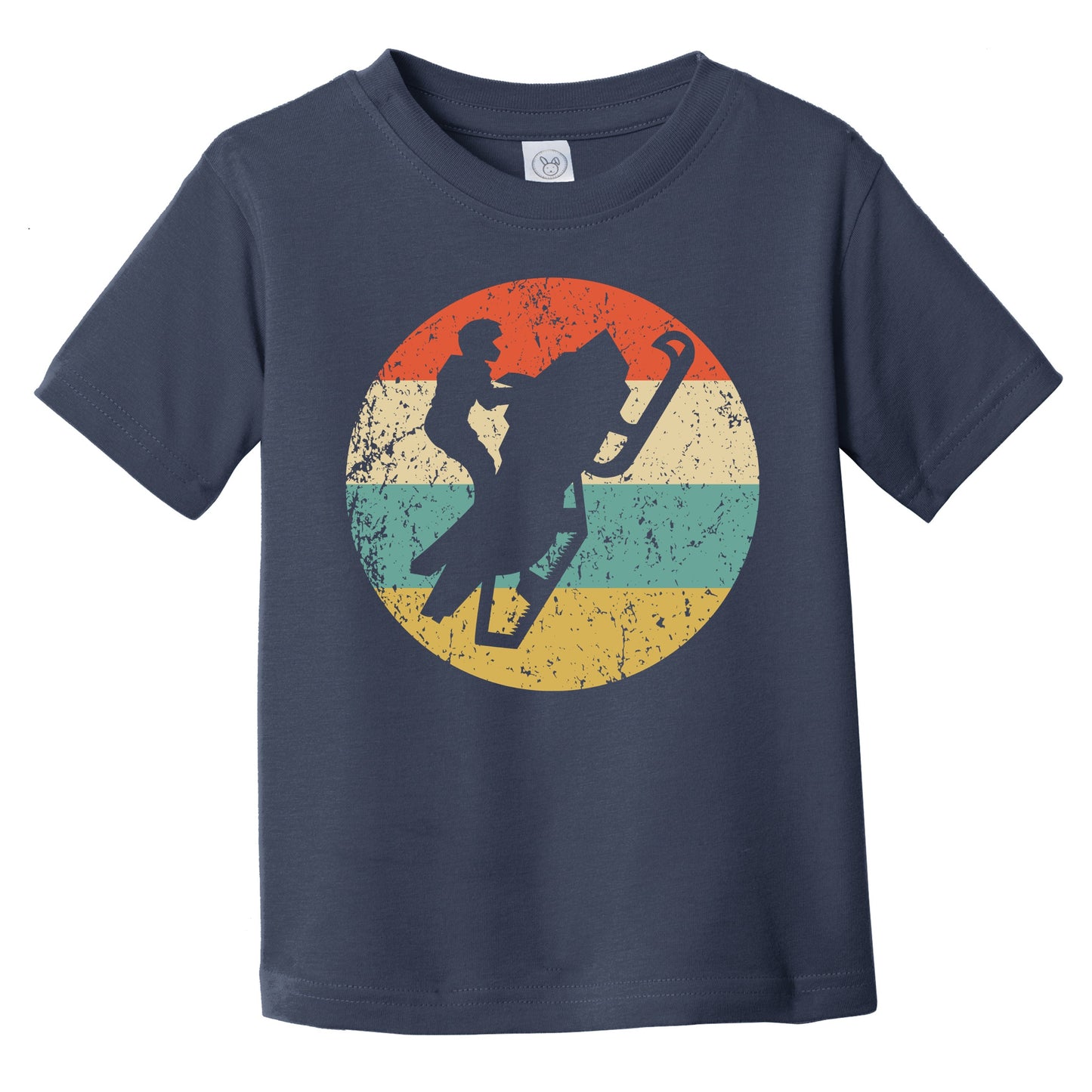 Retro Snowmobile 1960's 1970's Vintage Style Snowmobiling Infant Toddler T-Shirt