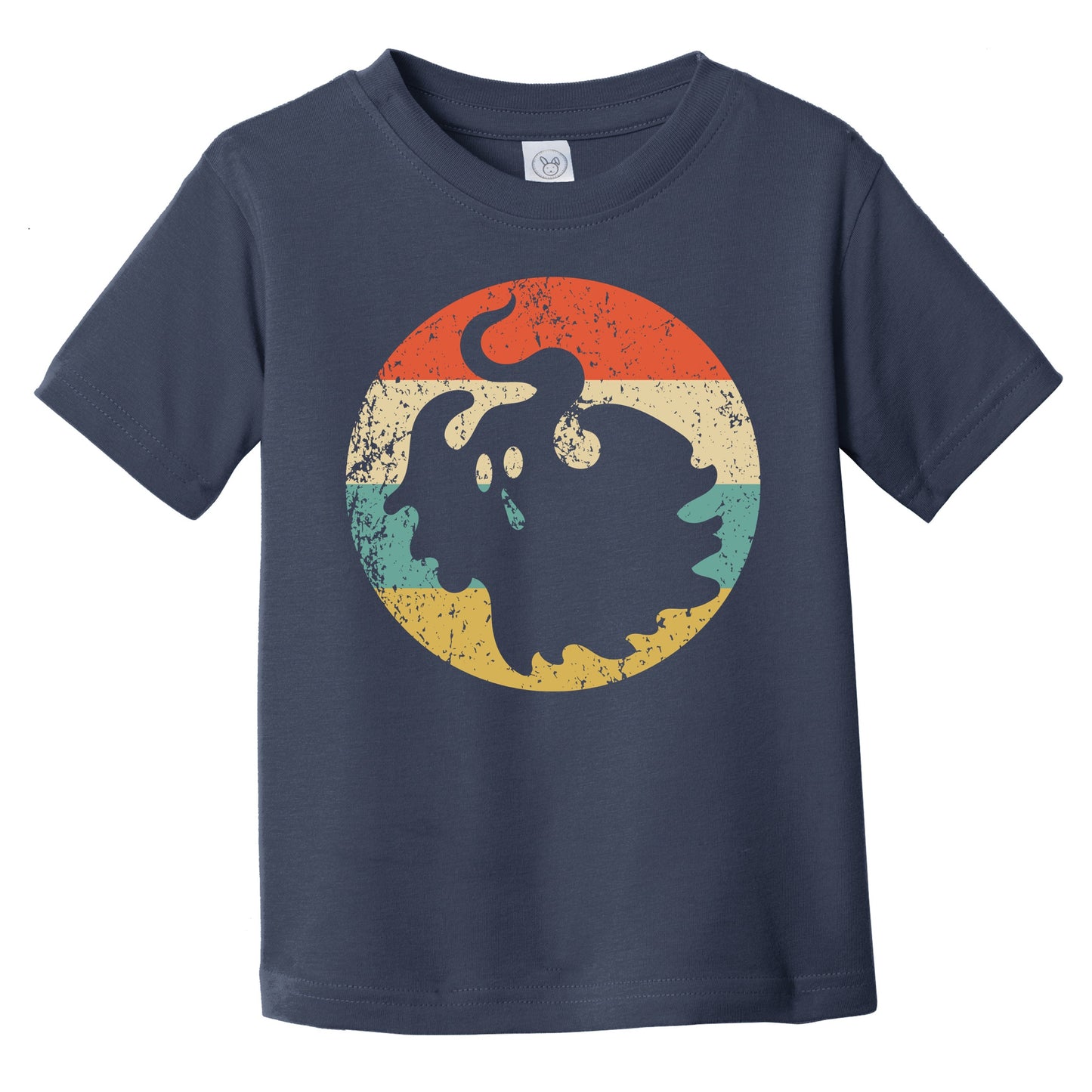 Halloween Scary Spooky Ghost Silhouette Creepy Retro Infant Toddler T-Shirt