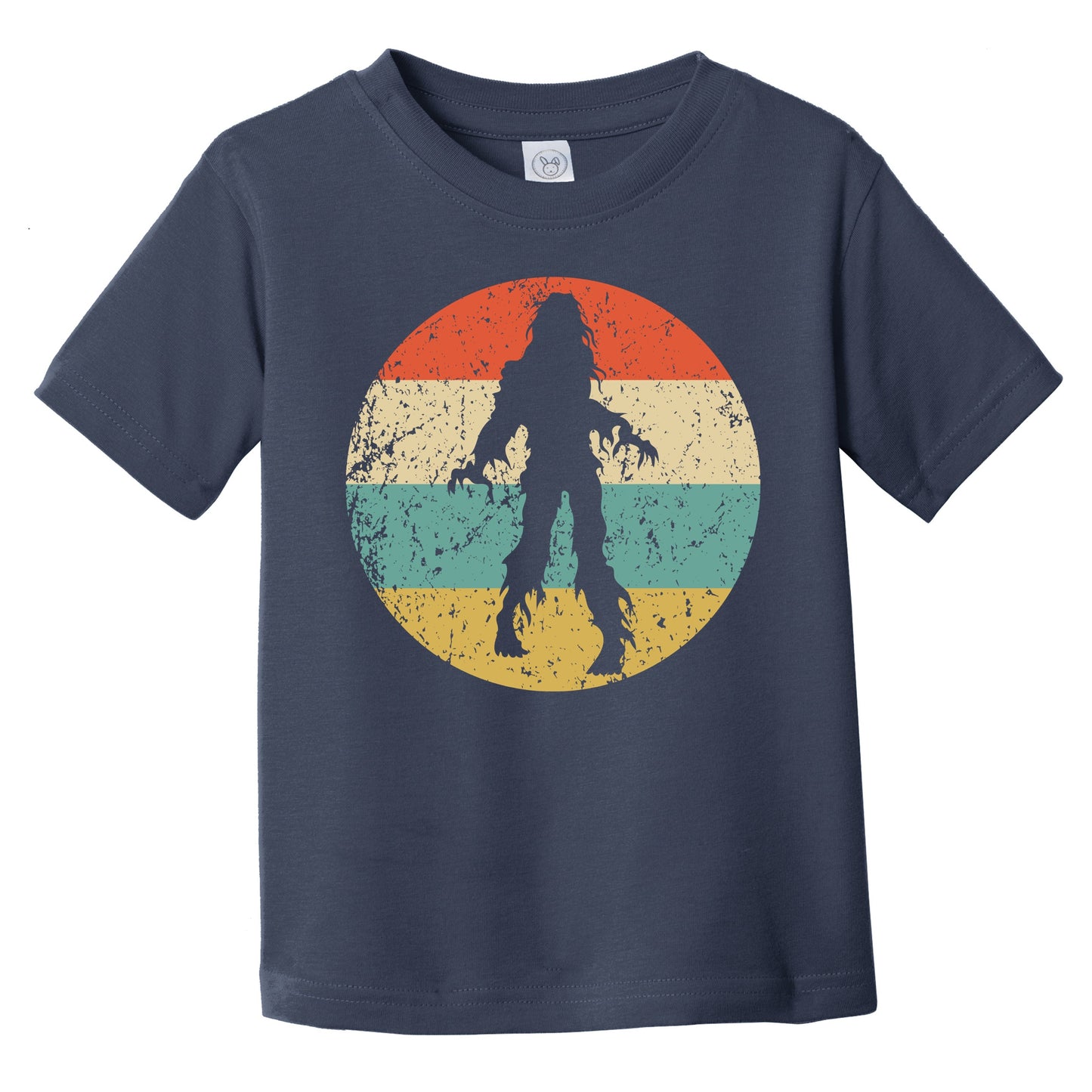 Retro Spooky Halloween Zombie Silhouette Creepy Scary Infant Toddler T-Shirt