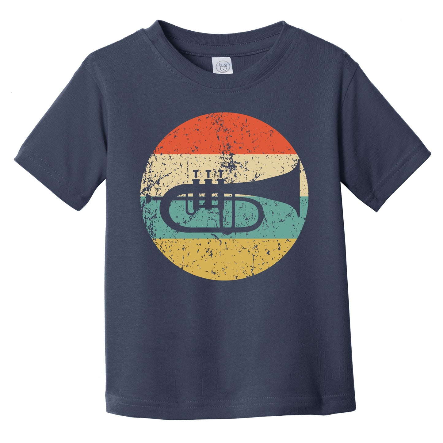 Flugelhorn Trumpet Retro Music Musician Musical Instrument Infant Toddler T-Shirt