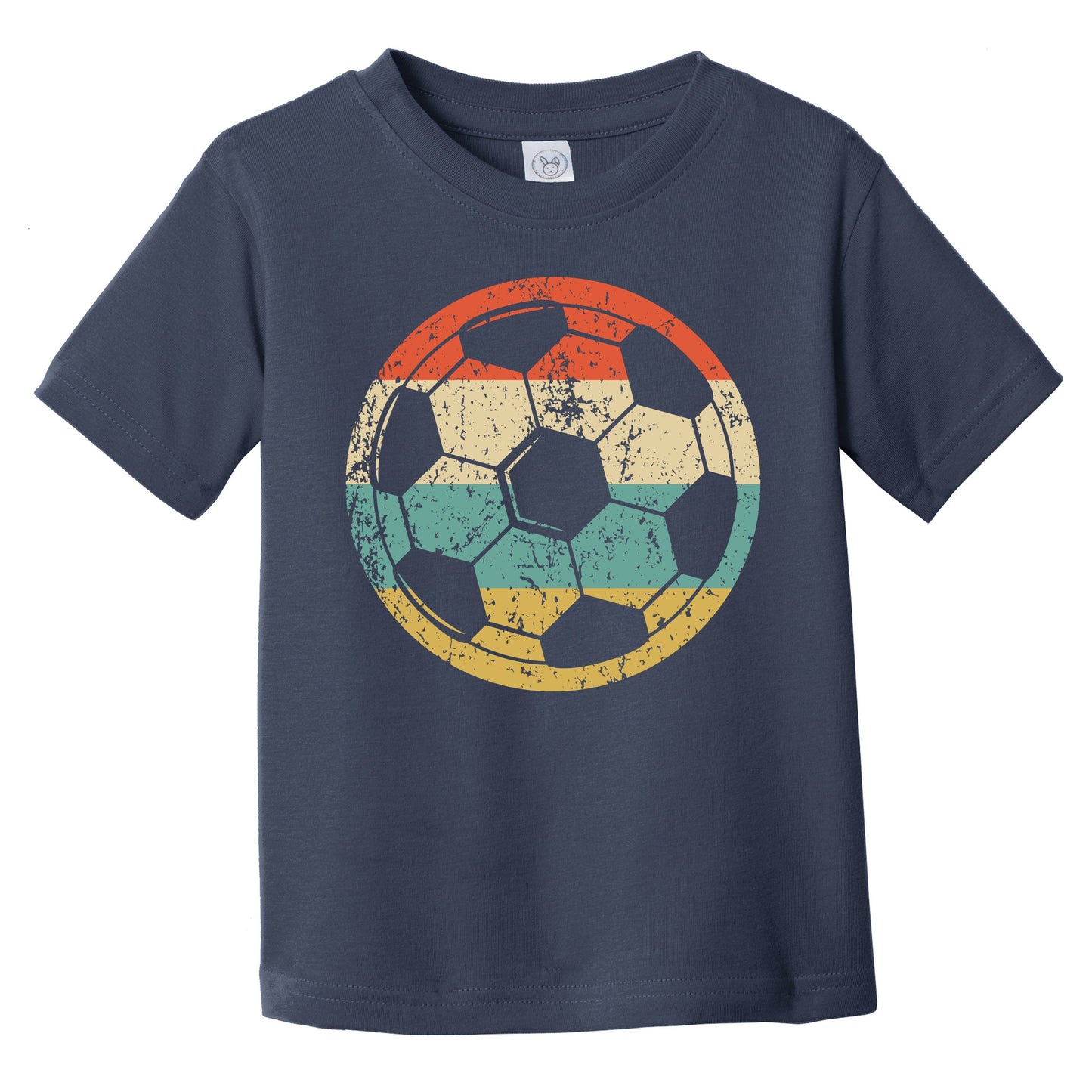 Soccer Ball Silhouette Retro Sports Infant Toddler T-Shirt