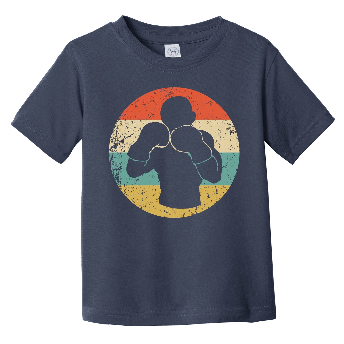 Boxing Boxer Silhouette Retro Sports Infant Toddler T-Shirt