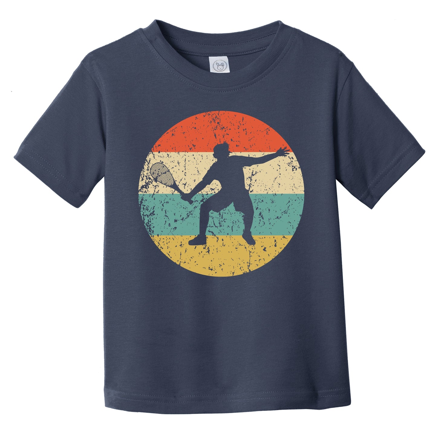 Racquetball Player Silhouette Retro Sports Infant Toddler T-Shirt
