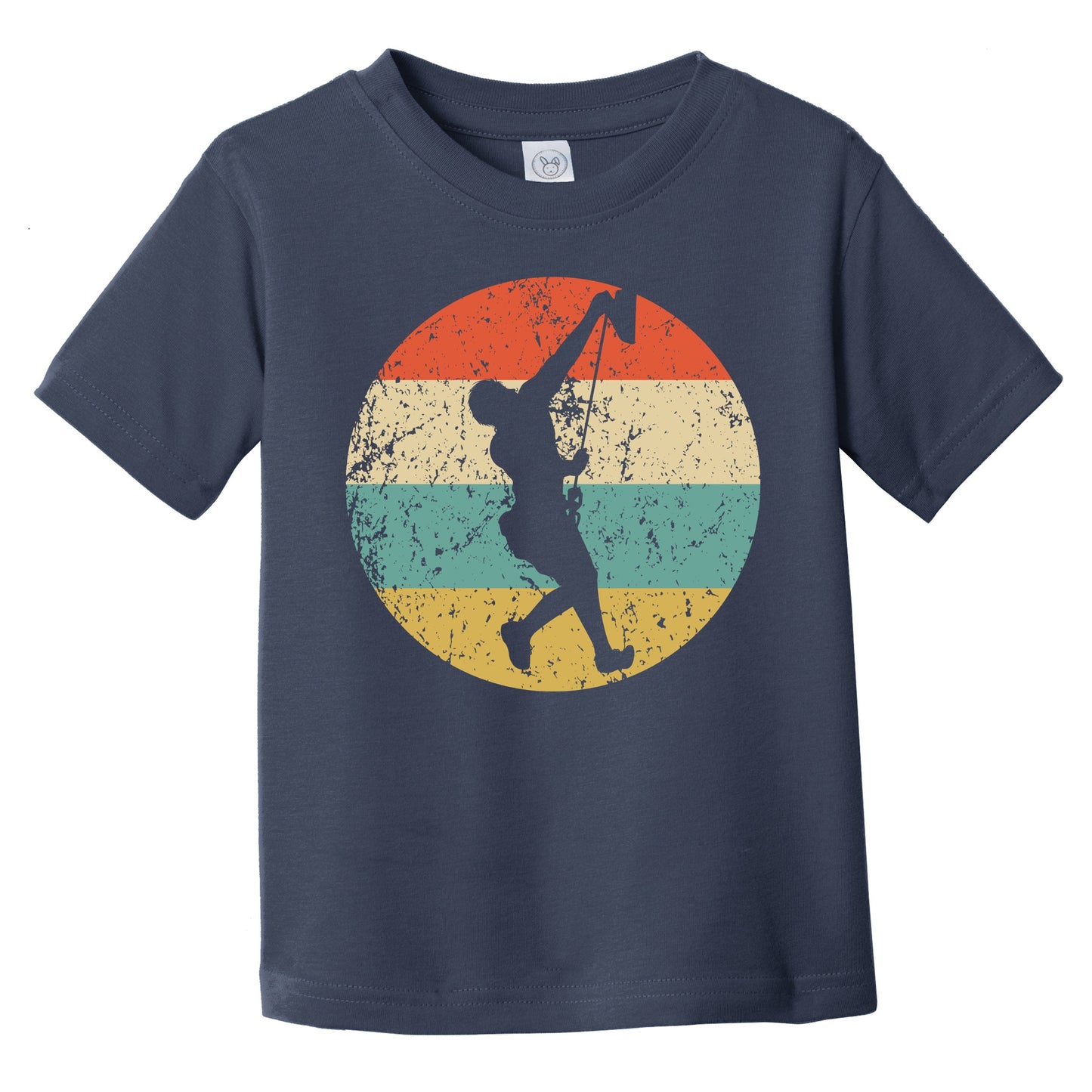 Rock Climber Silhouette Retro Rock Climbing Infant Toddler T-Shirt