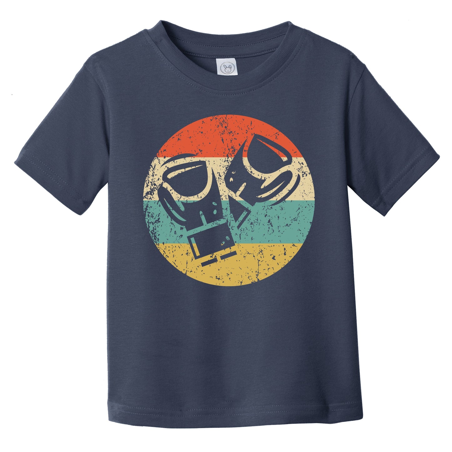 Boxing Gloves Icon Retro Boxing Infant Toddler T-Shirt
