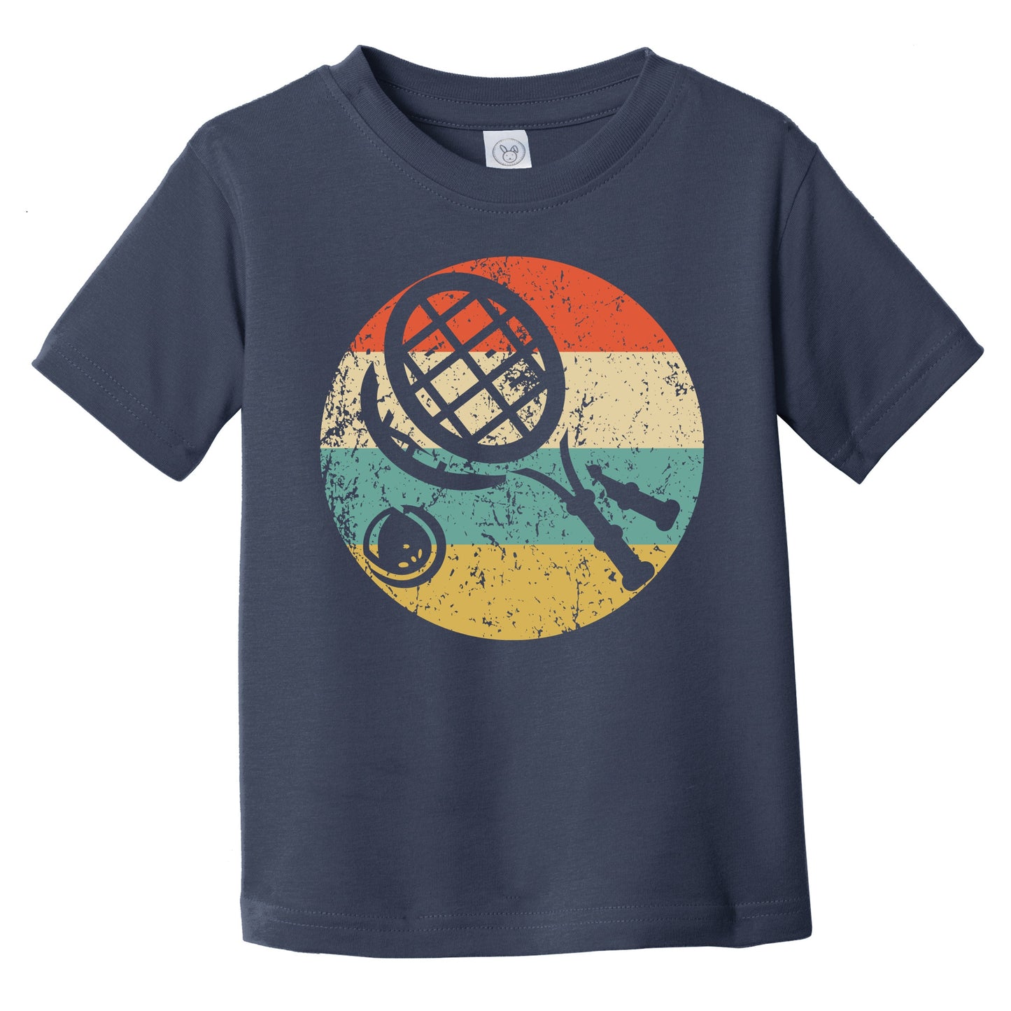 Tennis Rackets Icon Retro Tennis Infant Toddler T-Shirt
