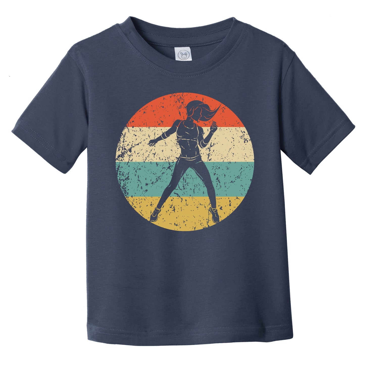Dance Fitness Instructor Icon Retro Fitness Instructor Infant Toddler T-Shirt