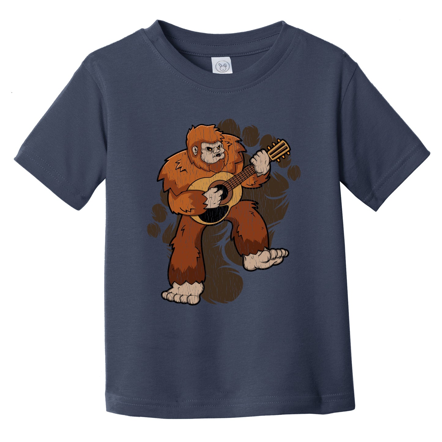 Toddler Bigfoot Guitar Shirt - Sasquatch Playing Guitar Infant Toddler T-Shirt