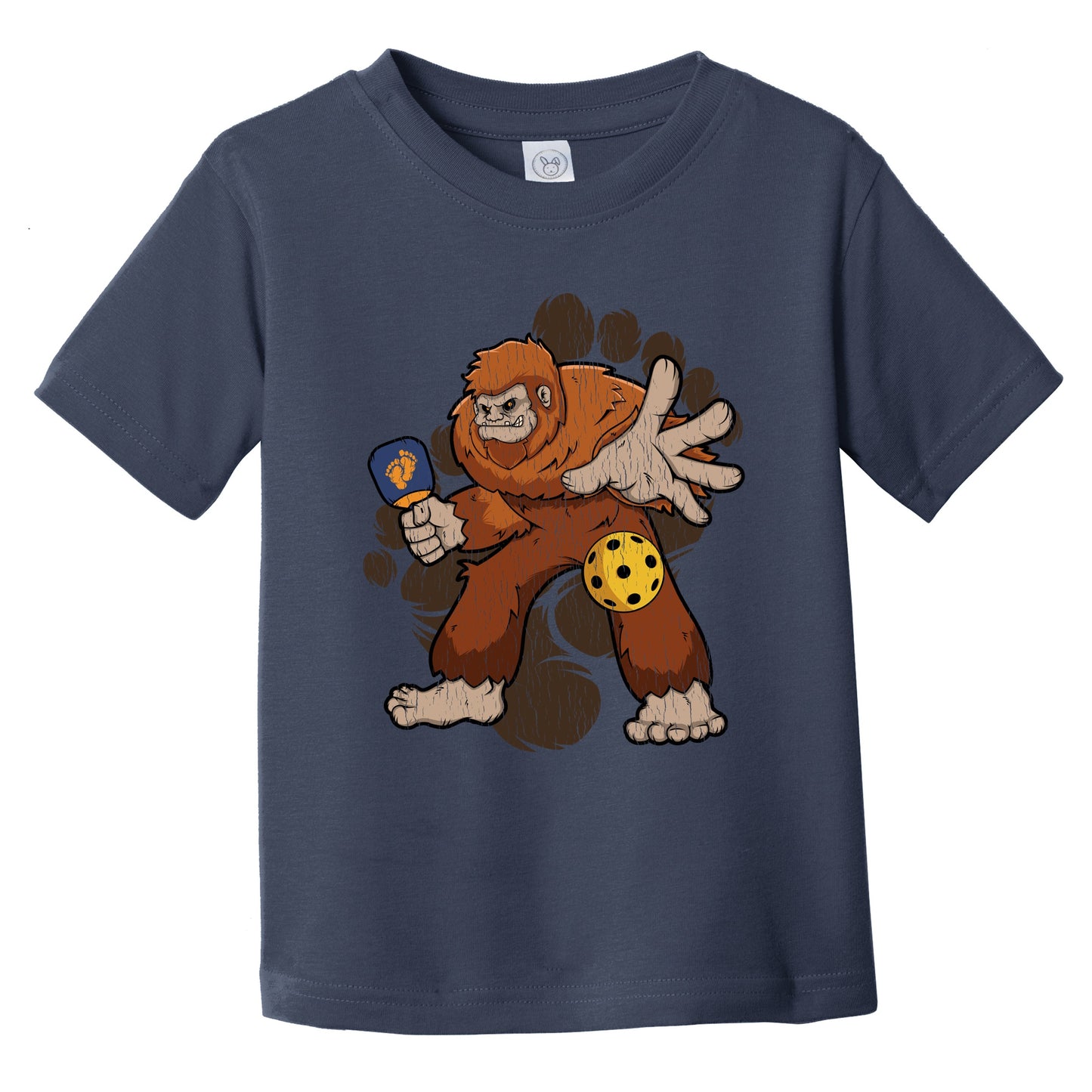 Toddler Bigfoot Pickleball Shirt - Sasquatch Playing Pickleball Infant Toddler T-Shirt