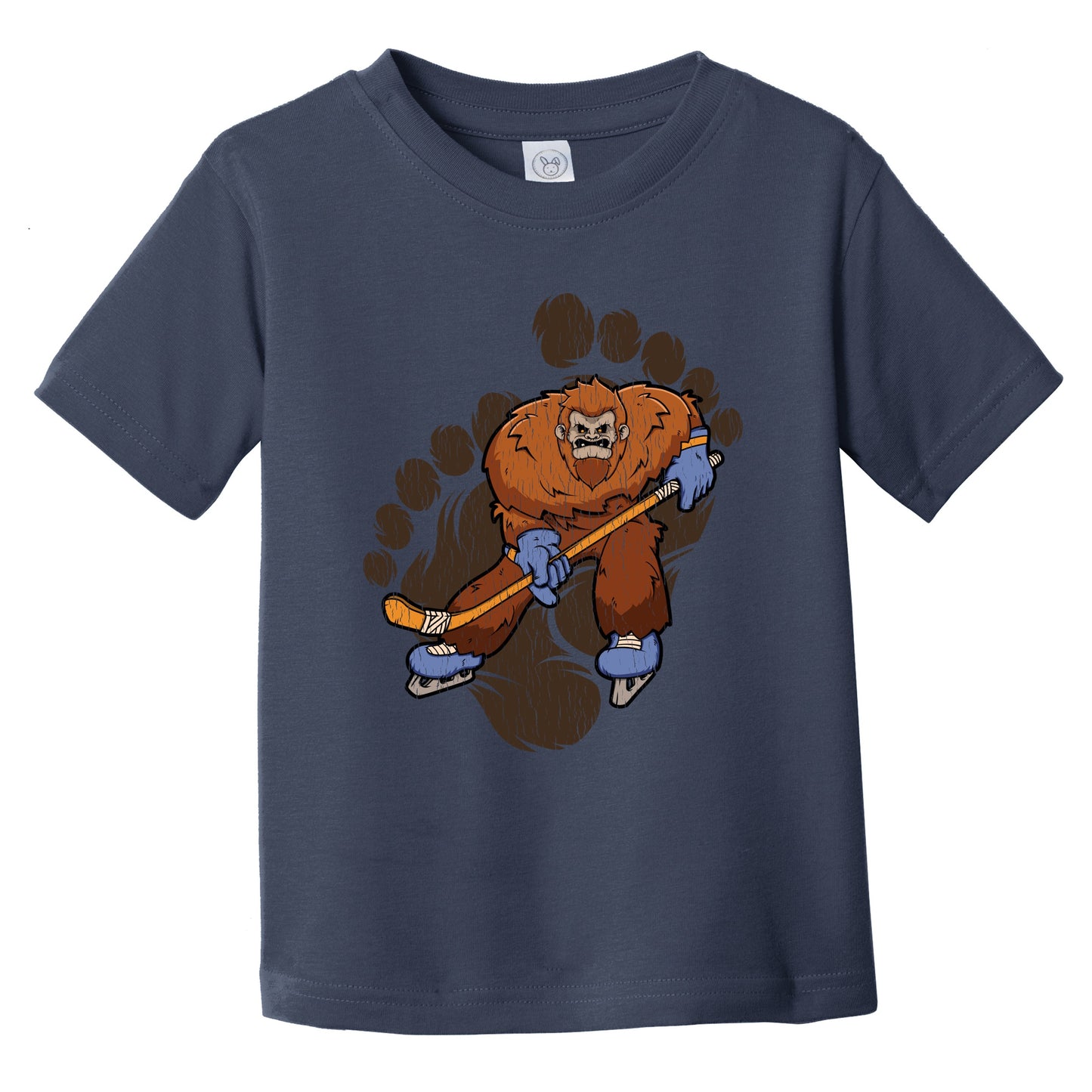 Toddler Bigfoot Hockey Shirt - Sasquatch Ice Hockey Infant Toddler T-Shirt