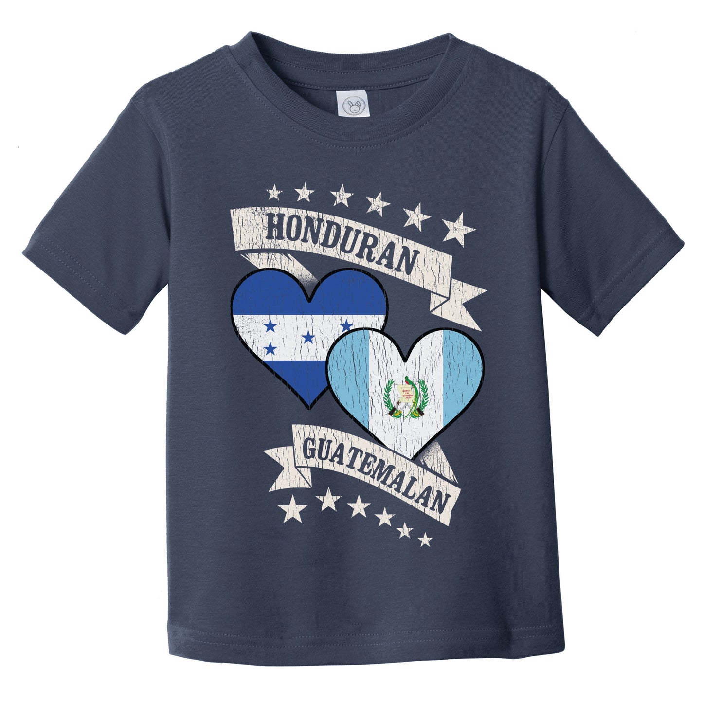 Honduran Guatemalan Heart Flags Honduras Guatemala Infant Toddler T-Shirt