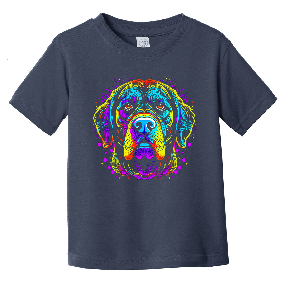 Colorful Bright Greater Swiss Mountain Dog Vibrant Dog Art Infant Toddler T-Shirt