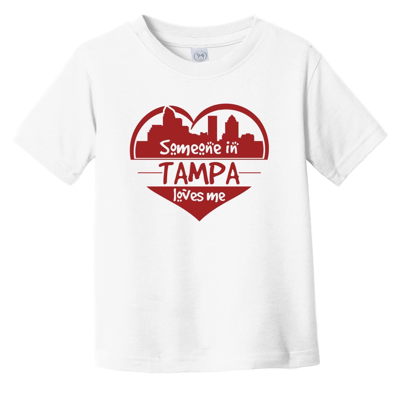 Someone in Tampa Loves Me Tampa Florida Skyline Heart Infant Toddler T-Shirt