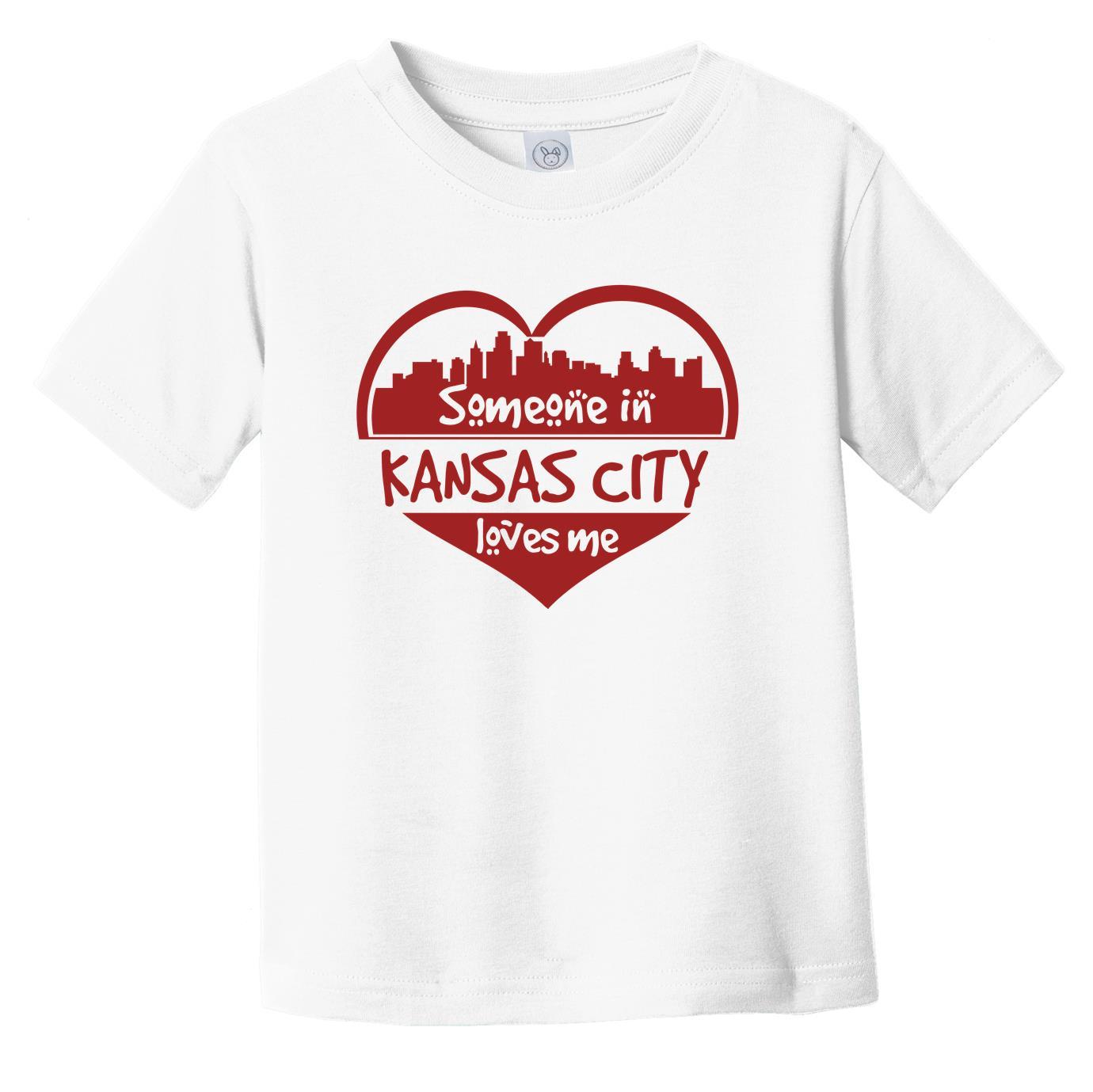 Someone in Kansas City Loves Me Kansas City Missouri Skyline Heart Infant Toddler T-Shirt