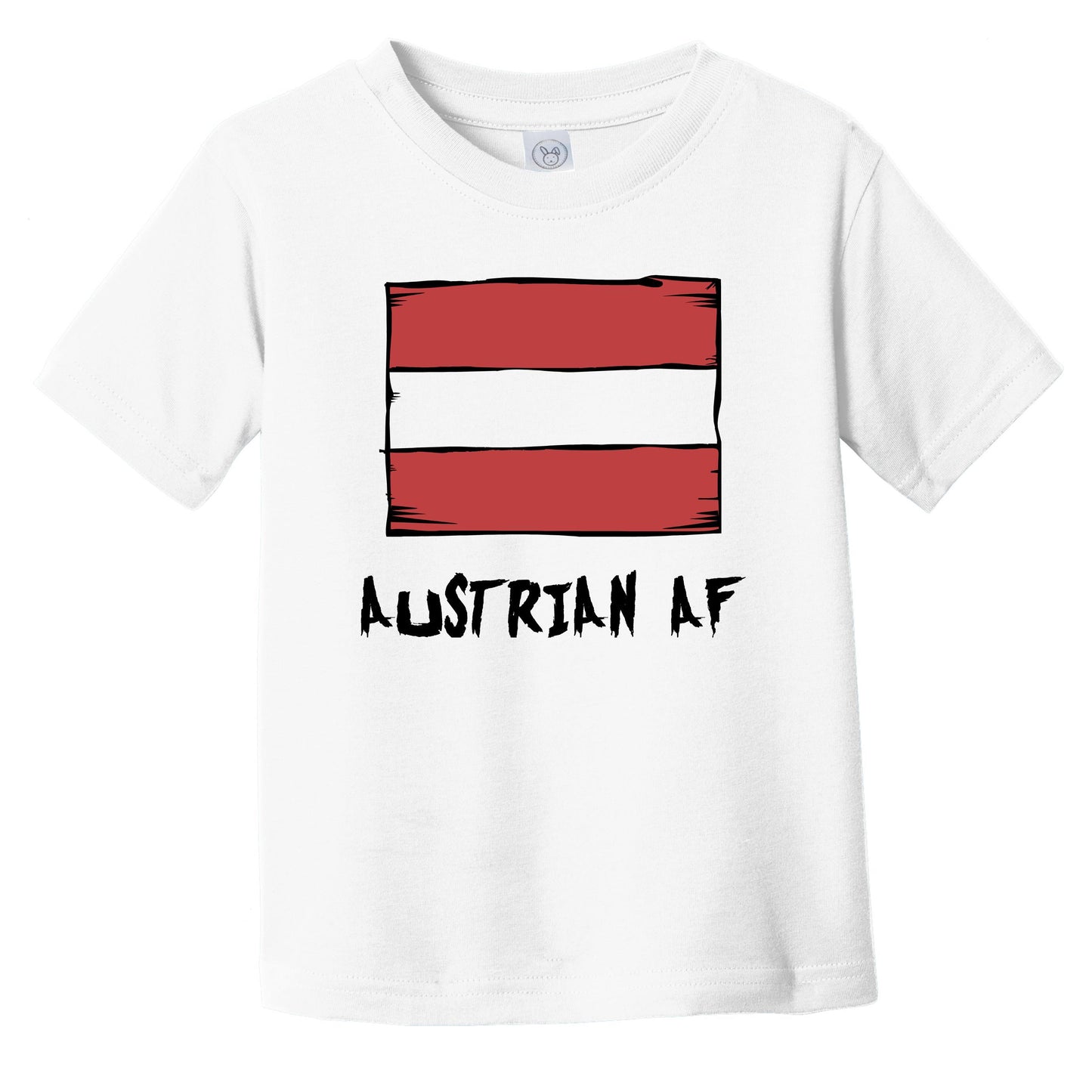 Austrian AF Funny Austria Flag Infant Toddler T-Shirt
