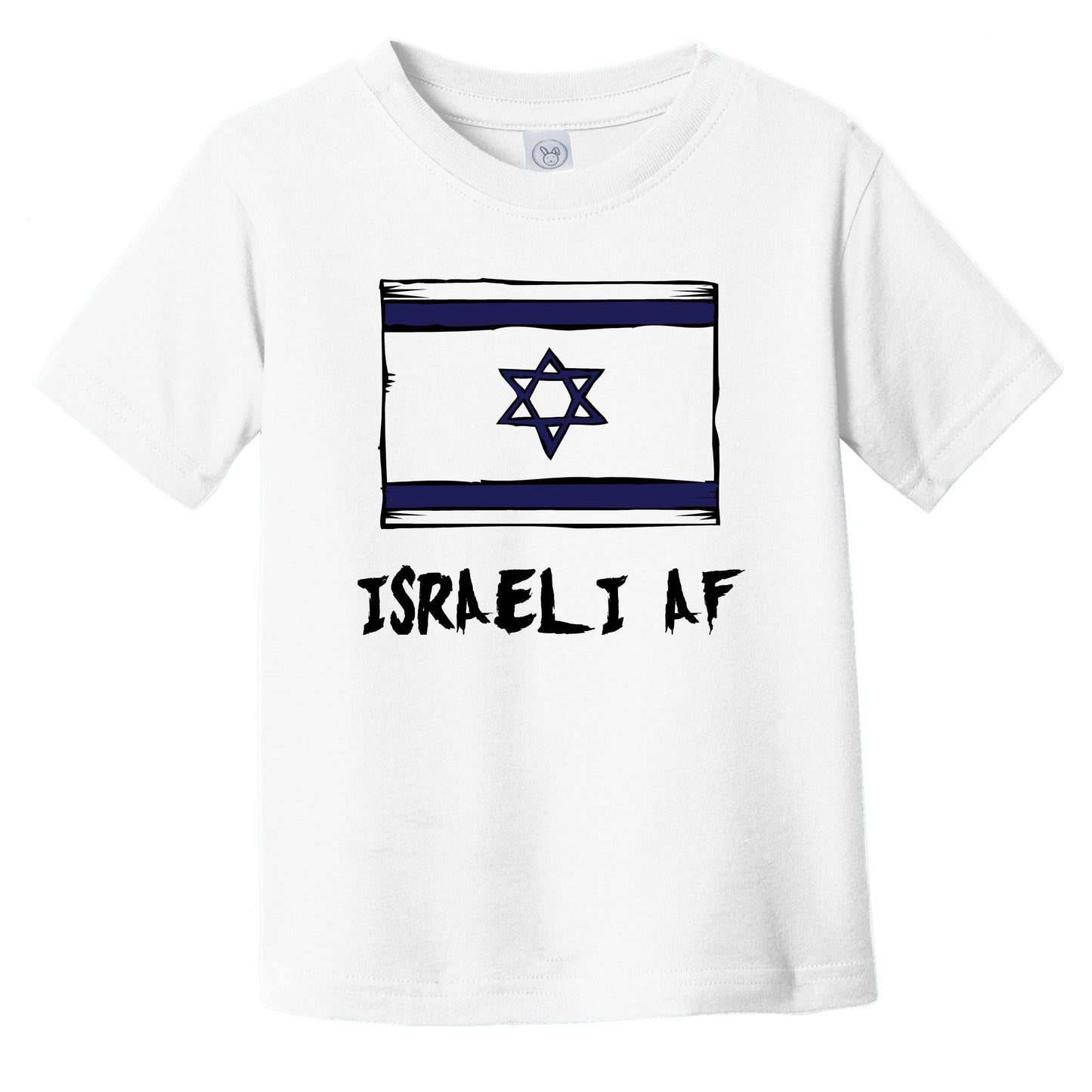 Israeli AF Funny Israel Flag Infant Toddler T-Shirt