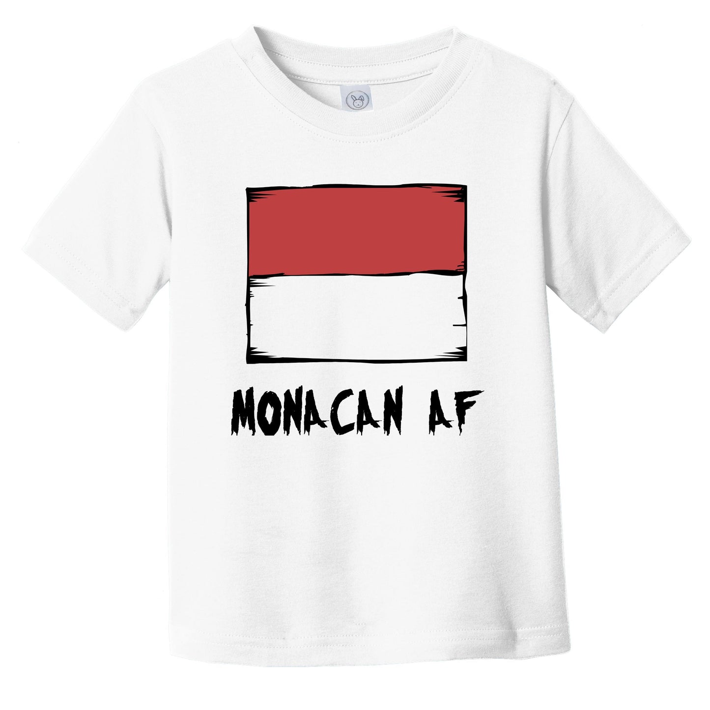 Monacan AF Funny Monaco Flag Infant Toddler T-Shirt