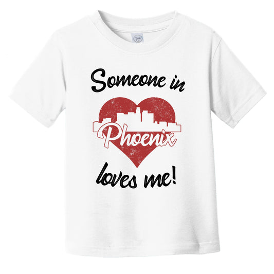 Someone In Phoenix Loves Me Red Heart Skyline Infant Toddler T-Shirt