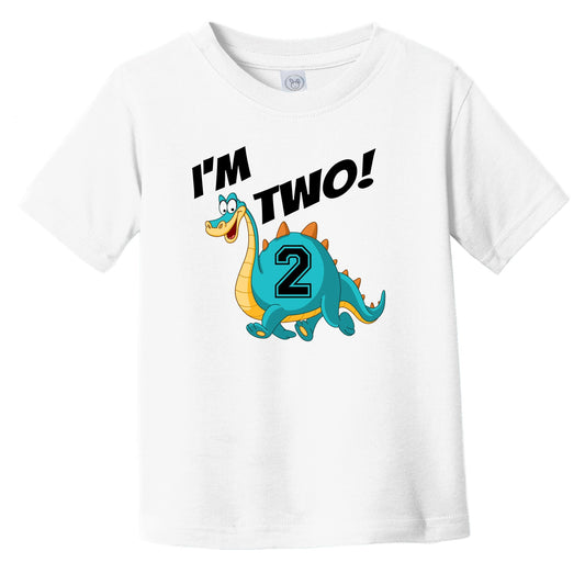 I'm Two! Second Birthday Dinosaur Infant Toddler T-Shirt