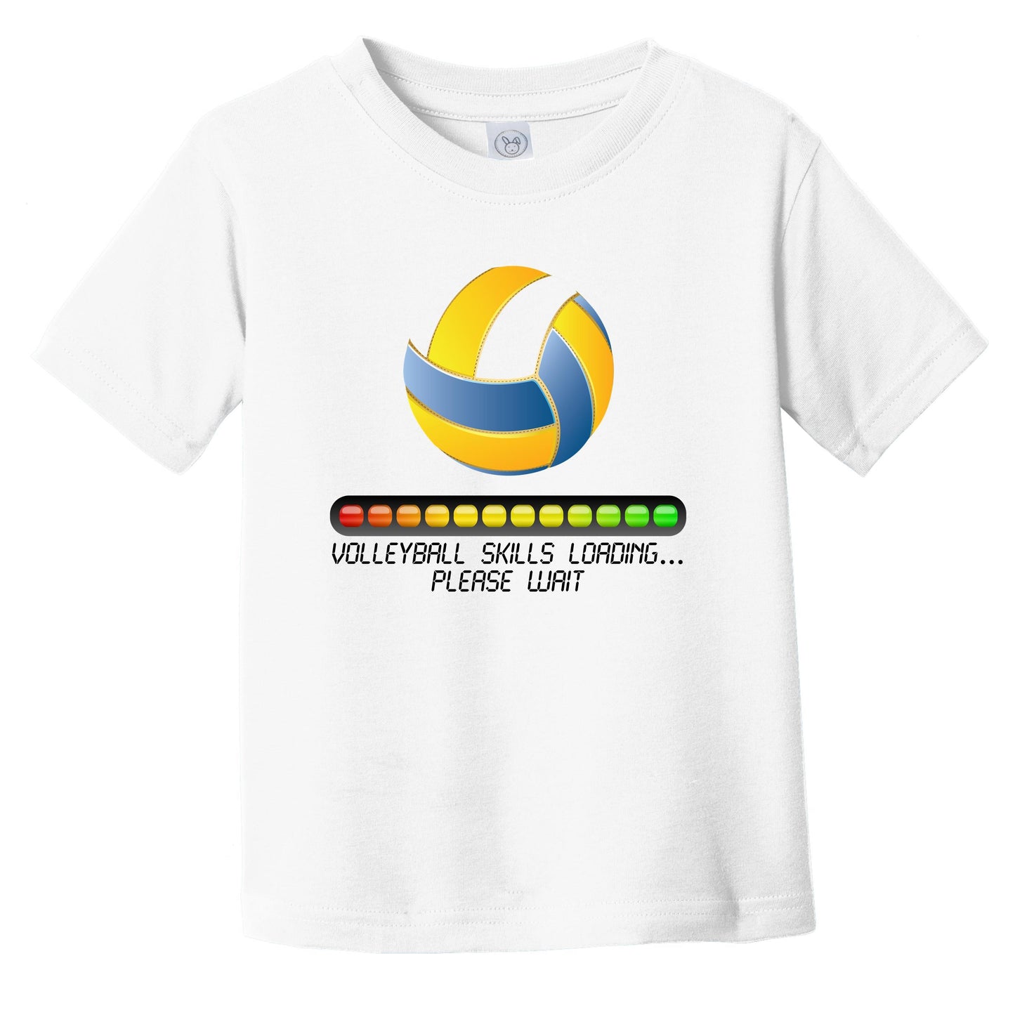 Volleyball Skills Loading Please Wait Funny Infant Toddler T-Shirt