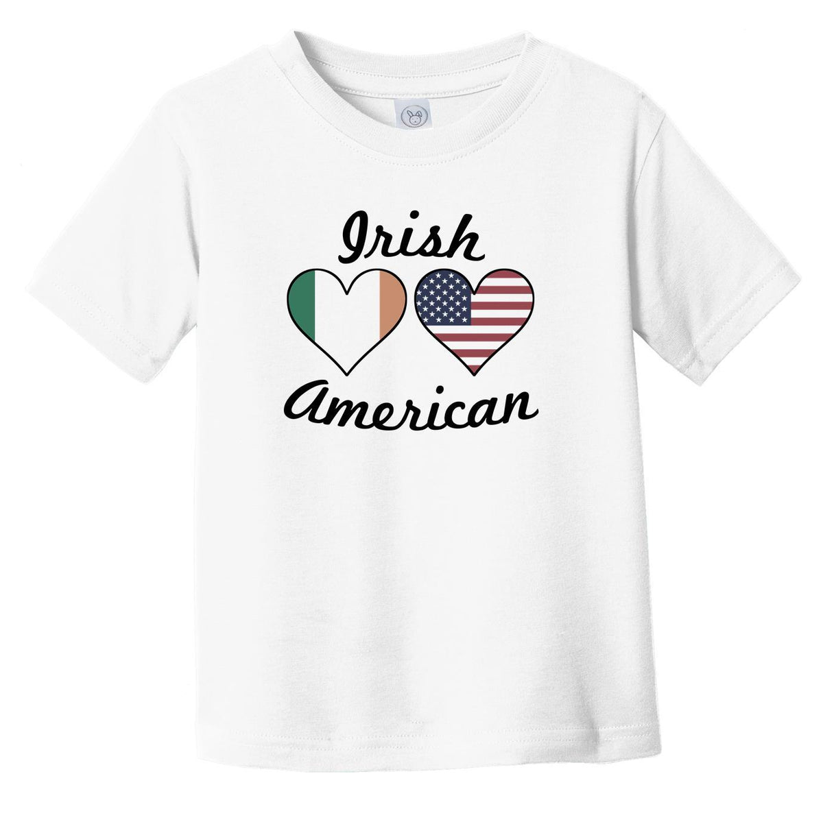 Irish American Flag Hearts Infant Toddler T-Shirt