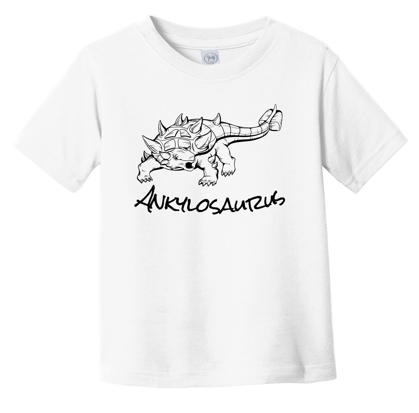 Ankylosaurus Sketch Cool Prehistoric Animal Dinosaur Infant Toddler T-Shirt