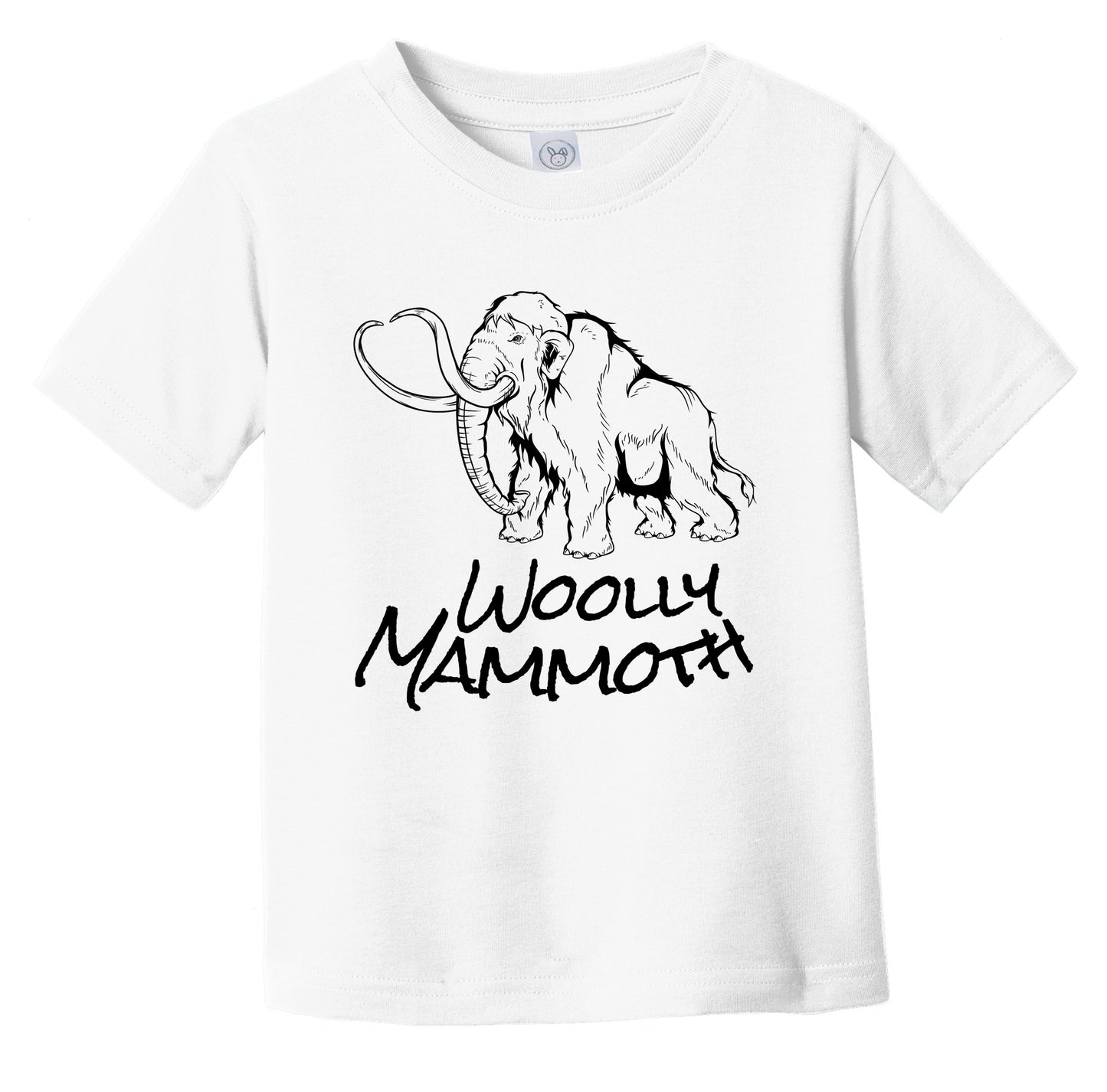 Woolly Mammoth Sketch Cool Prehistoric Animal Infant Toddler T-Shirt