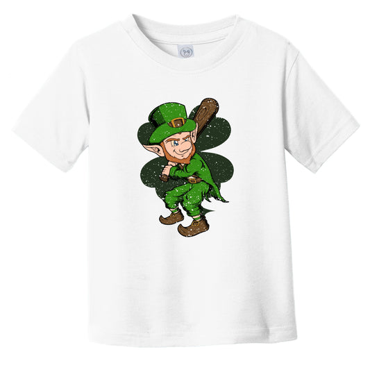 Baseball Player Leprechaun St. Patrick's Day Baseball Infant Toddler T-Shirt