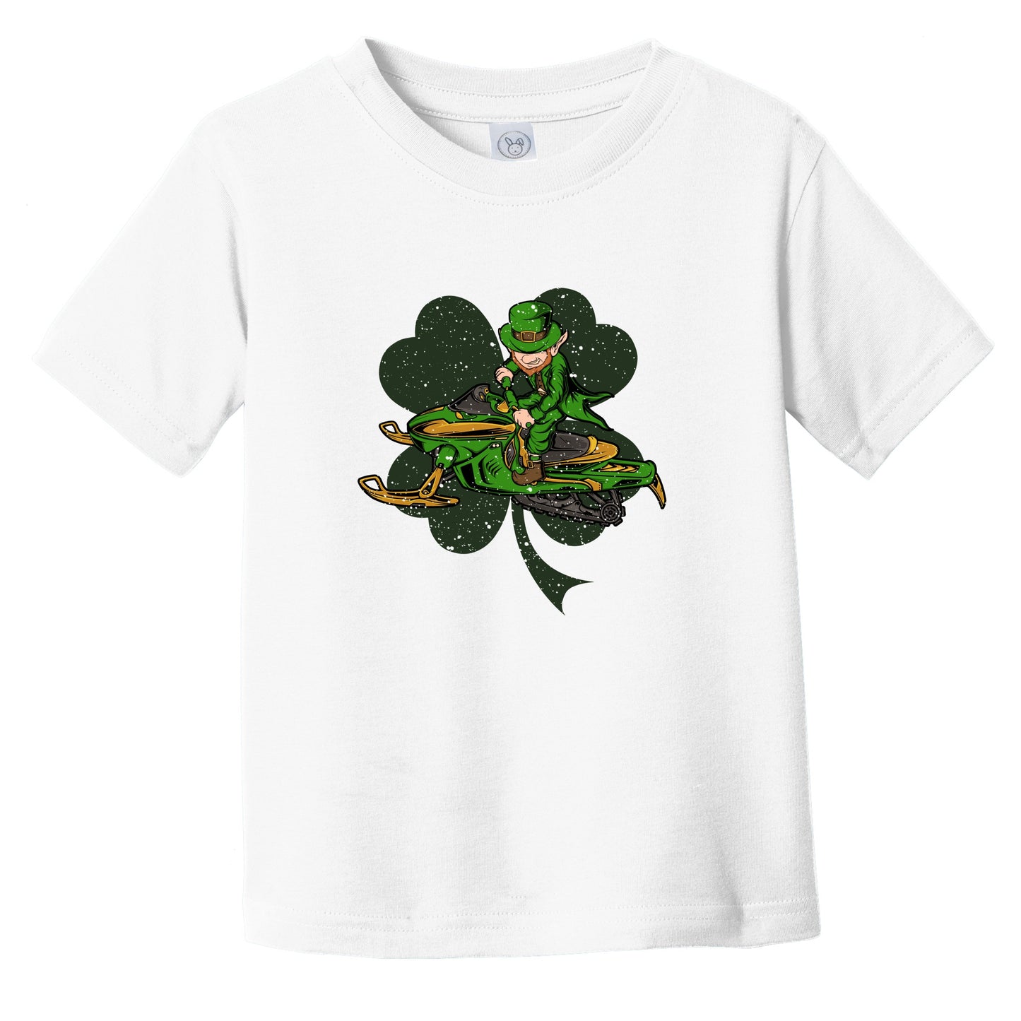 Snowmobiler Leprechaun St. Patrick's Day Snowmobiling Infant Toddler T-Shirt