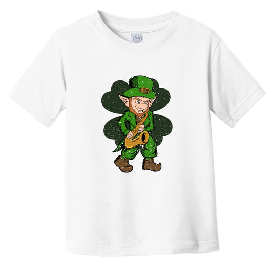 Sax Player Leprechaun St. Patrick's Day Saxophone Toddler T-Shirt