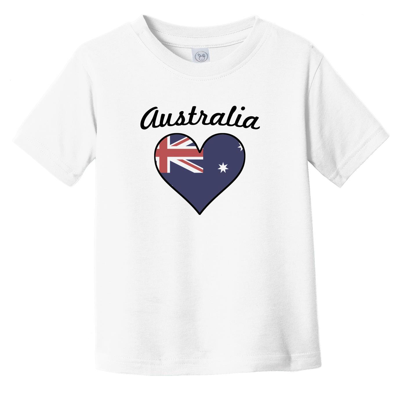 Australian Flag Heart Infant Toddler T-Shirt