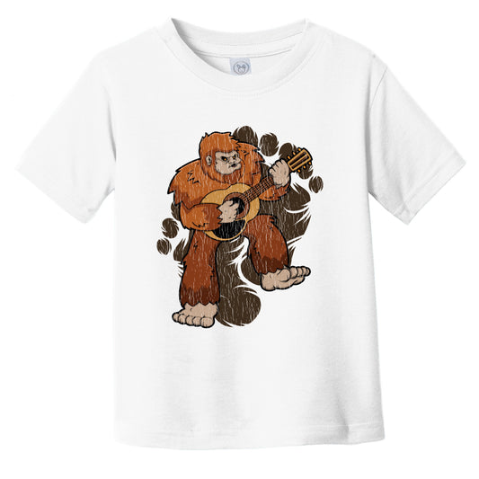 Toddler Bigfoot Guitar Shirt - Sasquatch Playing Guitar Infant Toddler T-Shirt