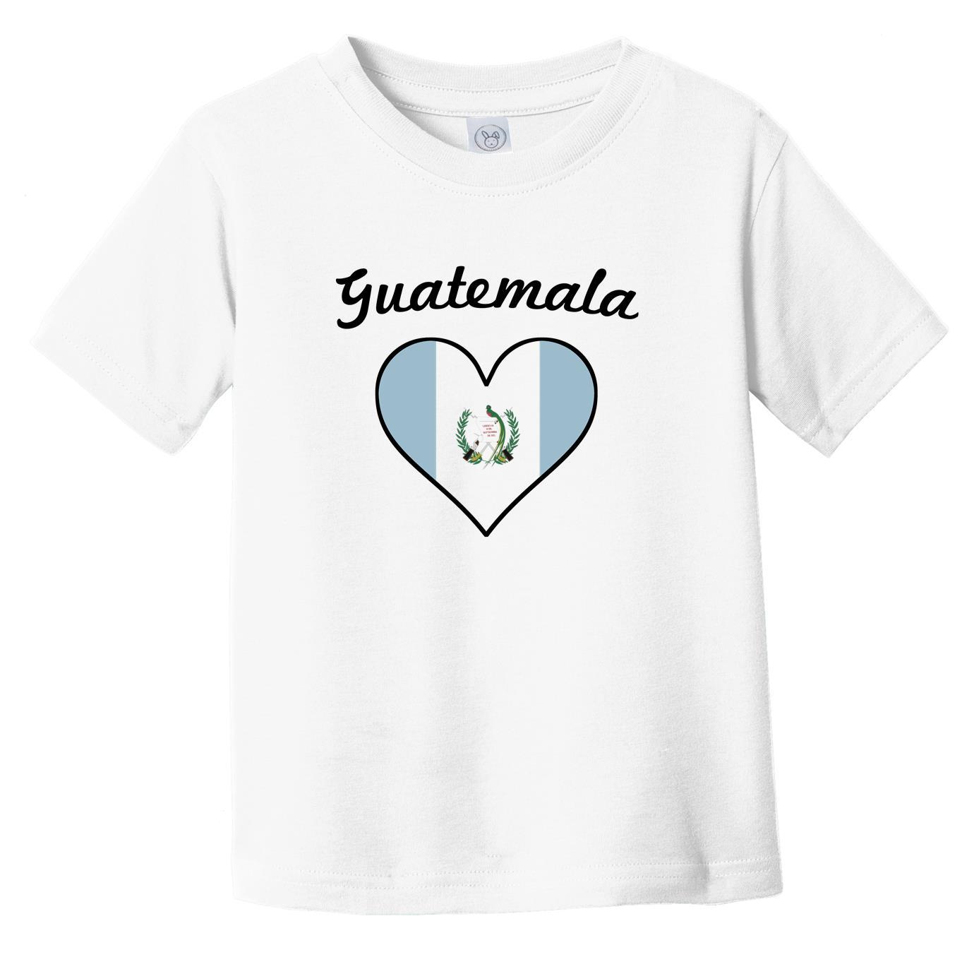 Guatemalan Flag Heart Infant Toddler T-Shirt