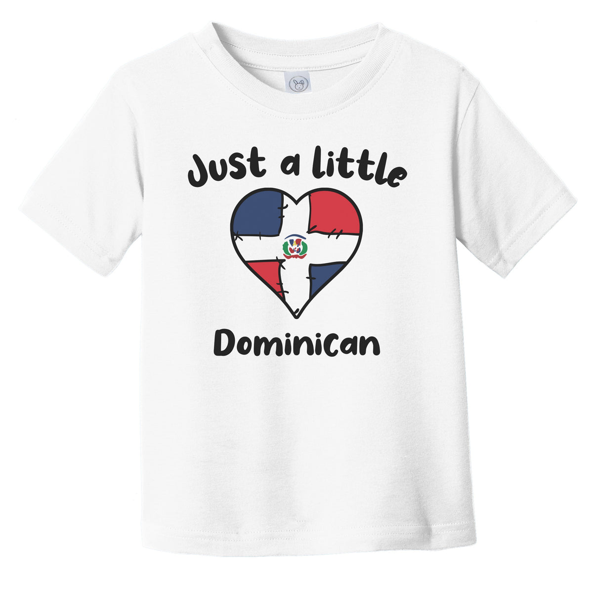 Just A Little Dominican Cute Dominican Republic Flag Heart Infant Toddler T-Shirt