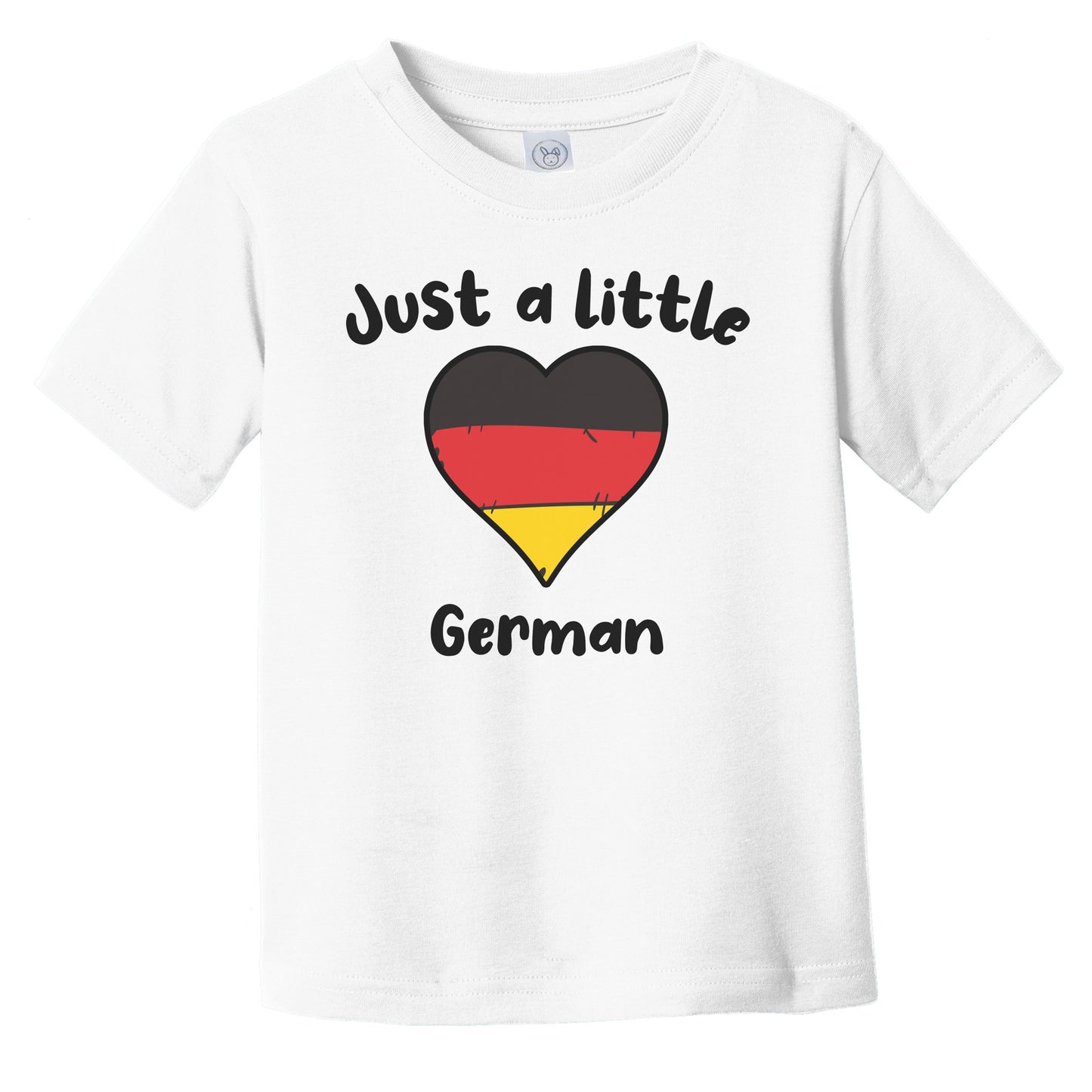 Just A Little German Cute Germany Flag Heart Infant Toddler T-Shirt