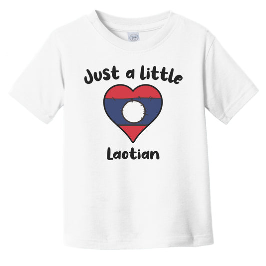 Just A Little Laotian Cute Laos Flag Heart Infant Toddler T-Shirt