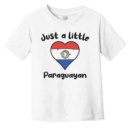 Just A Little Paraguayan Cute Paraguay Flag Heart Infant Toddler T-Shirt